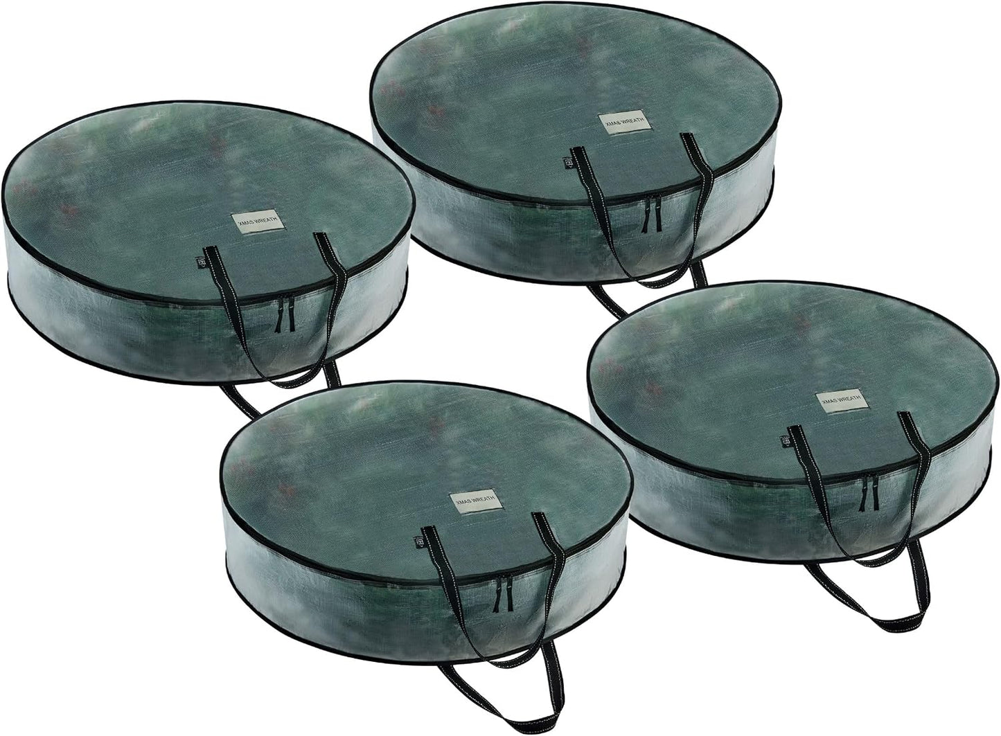 4 Pzas Bolsa Transparente para Corona 30" Navidad