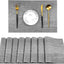 Manteles individuales PVC antideslizantes para comedor set 8