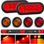 Kit luces LED remolque 6" trasera 2" lateral rojo ámbar 12V