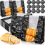 100 Bolsas Pan Kraft 14x8.3x3.5" Con Etiqueta Adhesiva Negro