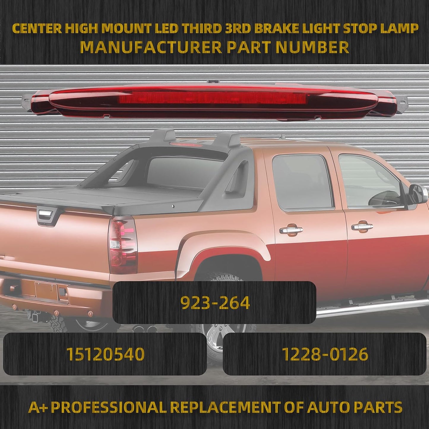Luz freno LED compat Chevrolet Avalanche 12