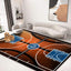 Alfombra 5x6ft antiderrap para dormitorio y sala