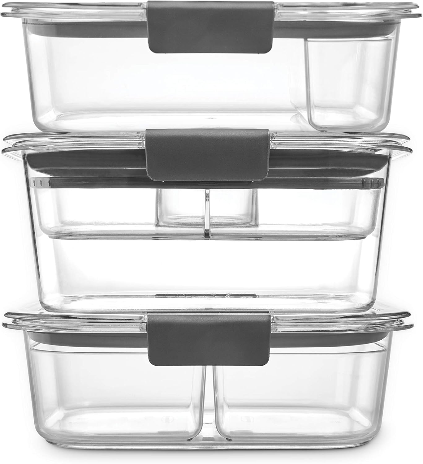 Set 3 Recipientes Alimentos Sin BPA Tapas Herméticos