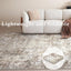 Alfombra sala dormitorio comedor 8x10 neutra lavable pelo