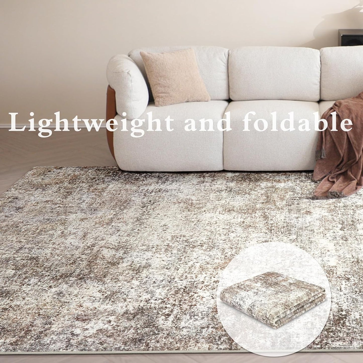 Alfombra sala dormitorio comedor 8x10 neutra lavable pelo