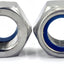 8 Tuercas Hexagonales M14 Acero Inox 304 Tono Plata