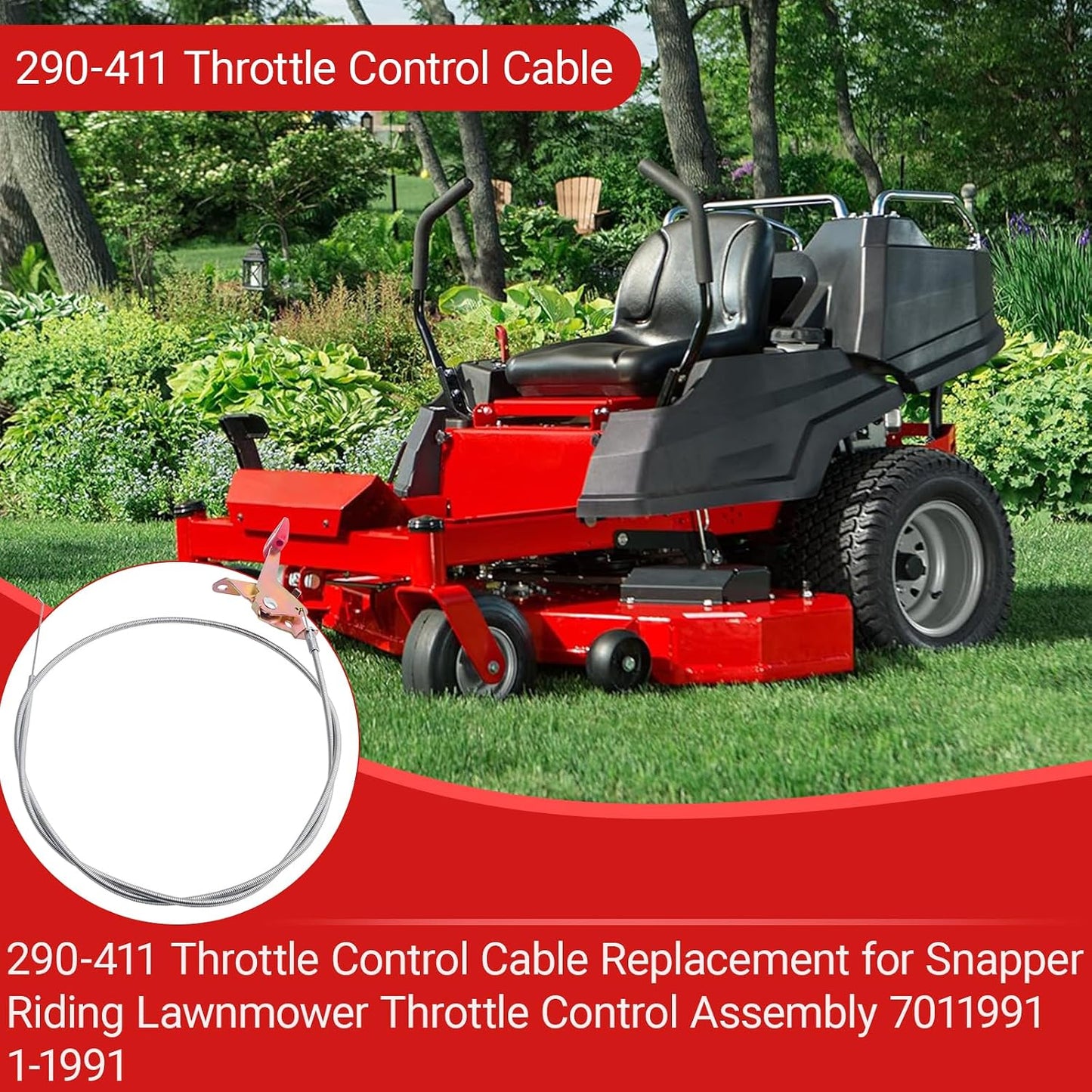 Cable control acelerador Snapper