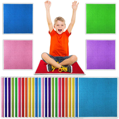 24 Tapetes Cuadrados 16pulg Antiderrap para Niños Aula Hogar