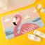 Alfombra baño flamencos antiderrap microfibra 20x31"