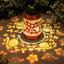 Farol solar impermeable colgante para jardín y patio