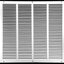 Rejilla aire retorno acero 20x18" techo pared blanco
