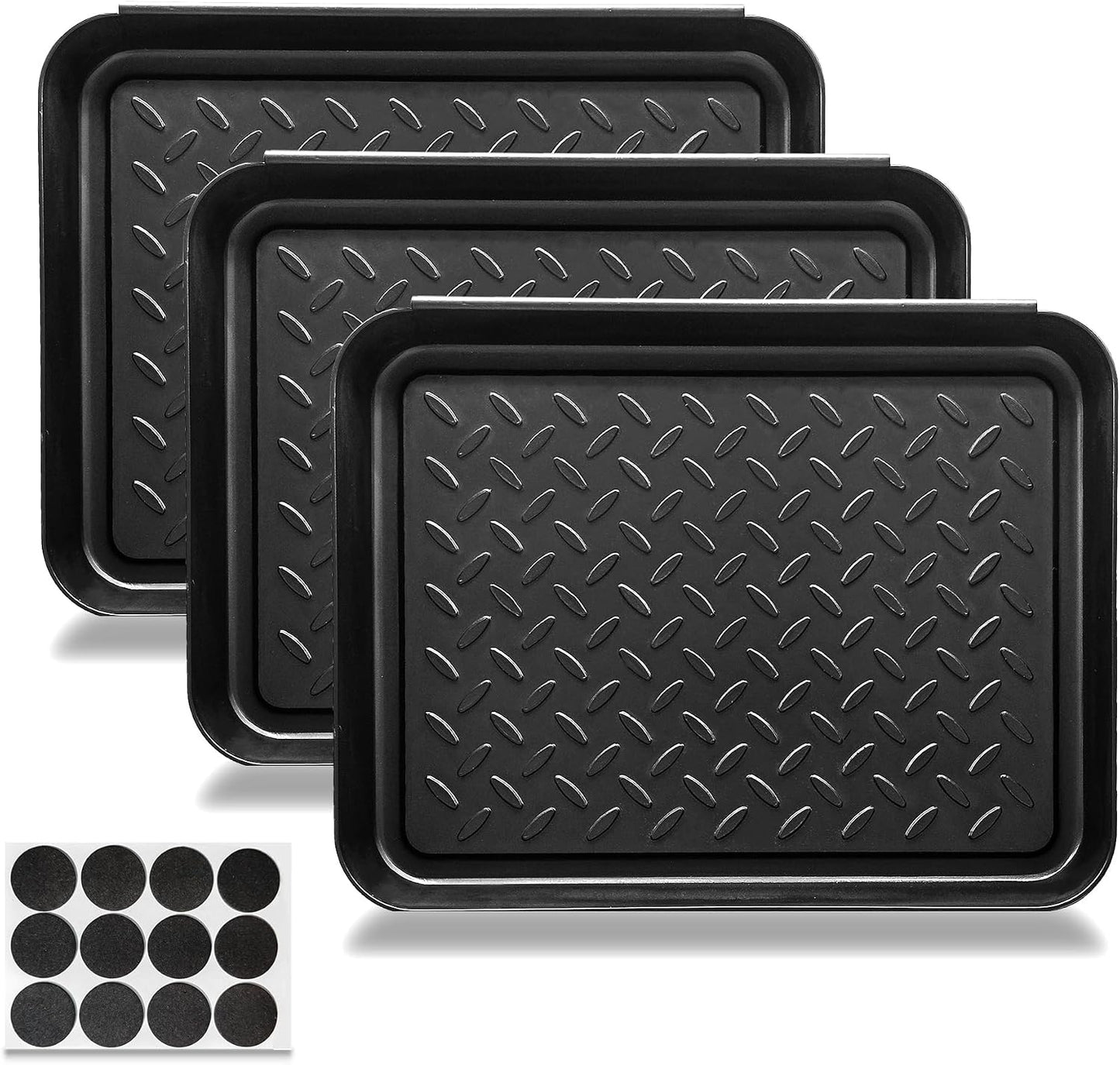 Bandeja botas plástico antiderrap 13.7x10.8" set 3