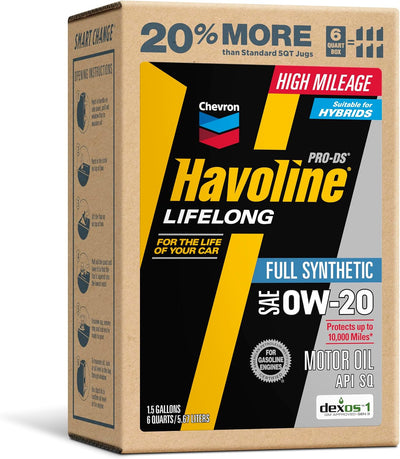 Aceite motor 0W-20 sintético 6qt pack 1