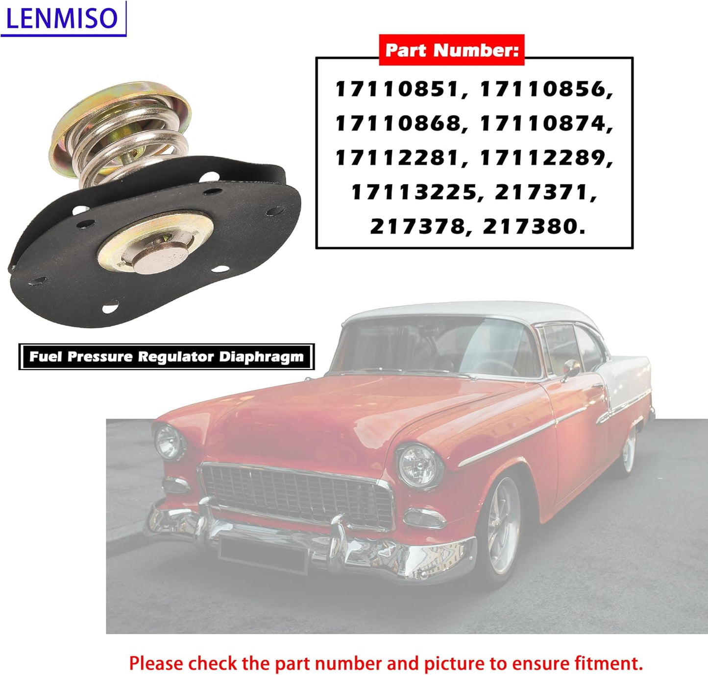 Diafragma regulador presión combustible Chevy 85-95