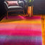 Alfombra área abstracta gradiente 3x3pulg x 5x3pulg rosa/oro