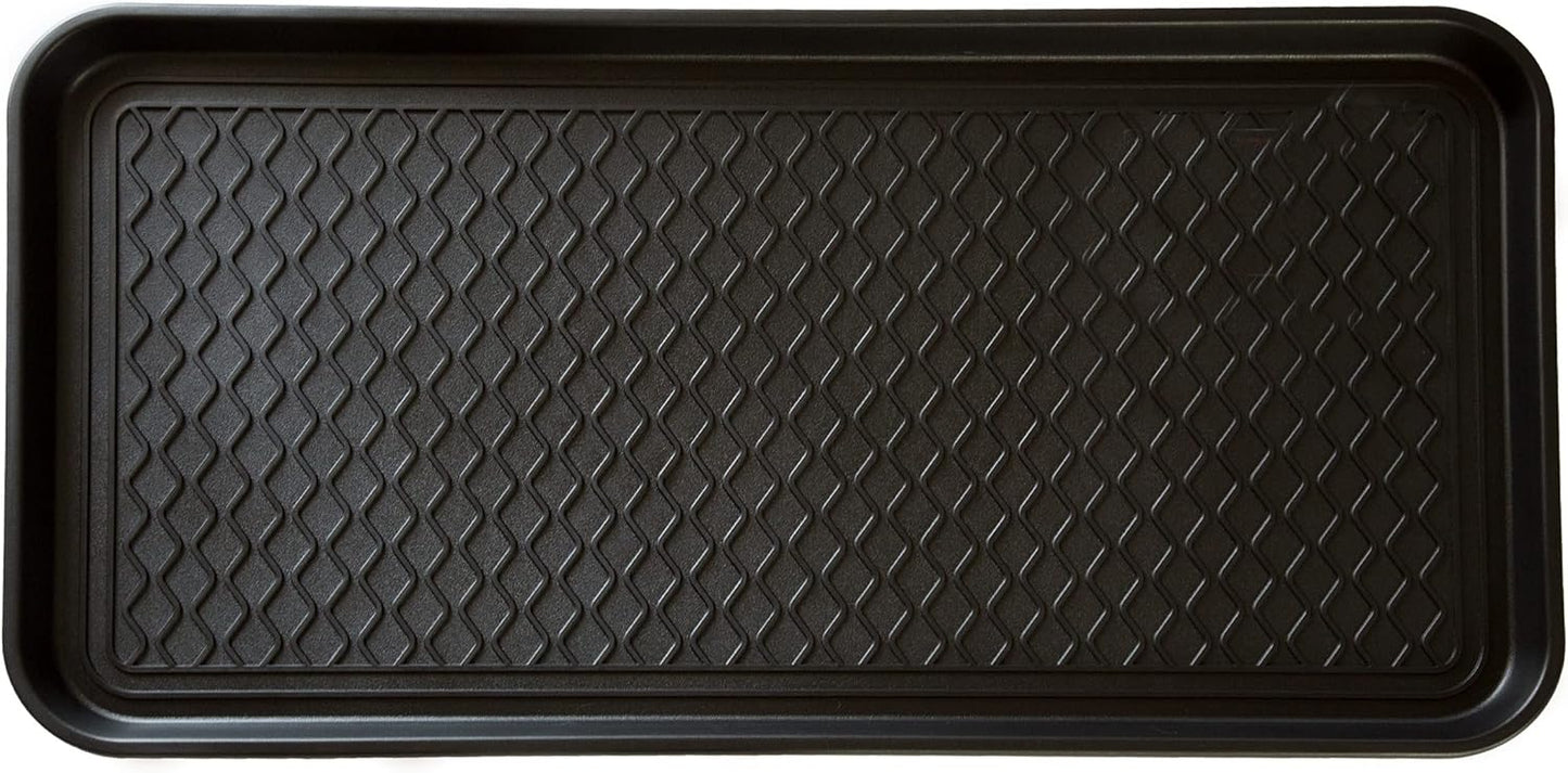 Alfombrilla botas ecológica 30x15" negra