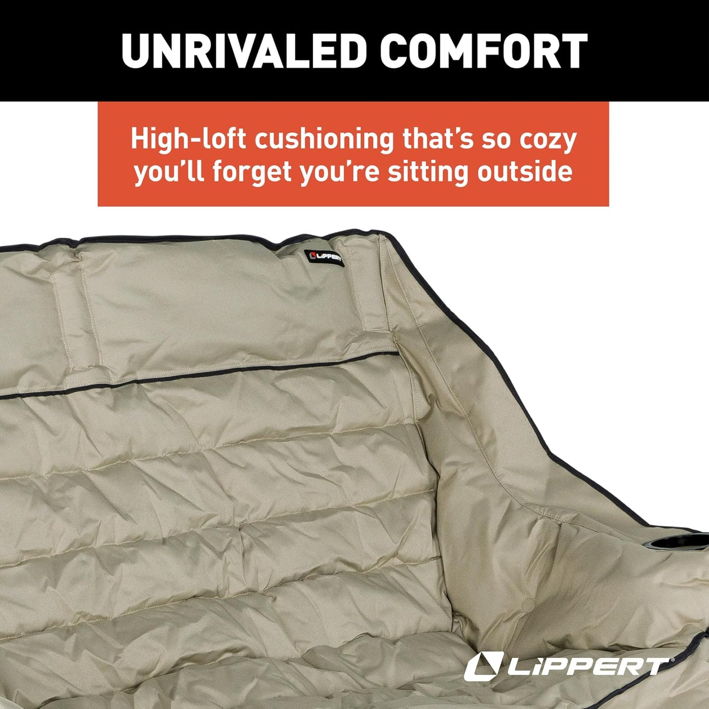 Sofá plegable para acampar 500lb malla duradera cojines loft