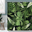 Cortina ducha selva hojas tropicales 72x84pulg impermeable