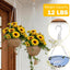 Cadena plateada 200" con ganchos S para comederos