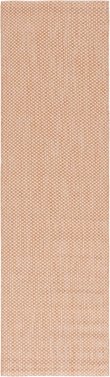 Alfombra lavable exterior 2'3x6'7 natural y crema