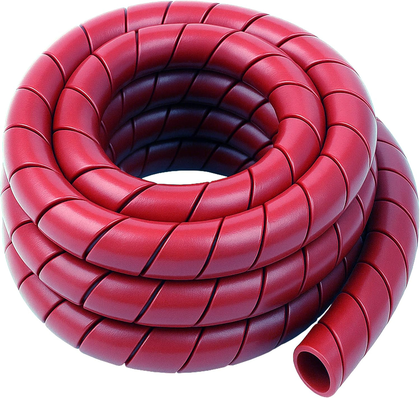 Protector manguera plástico hdpe 3/4pulg 10pies rojo