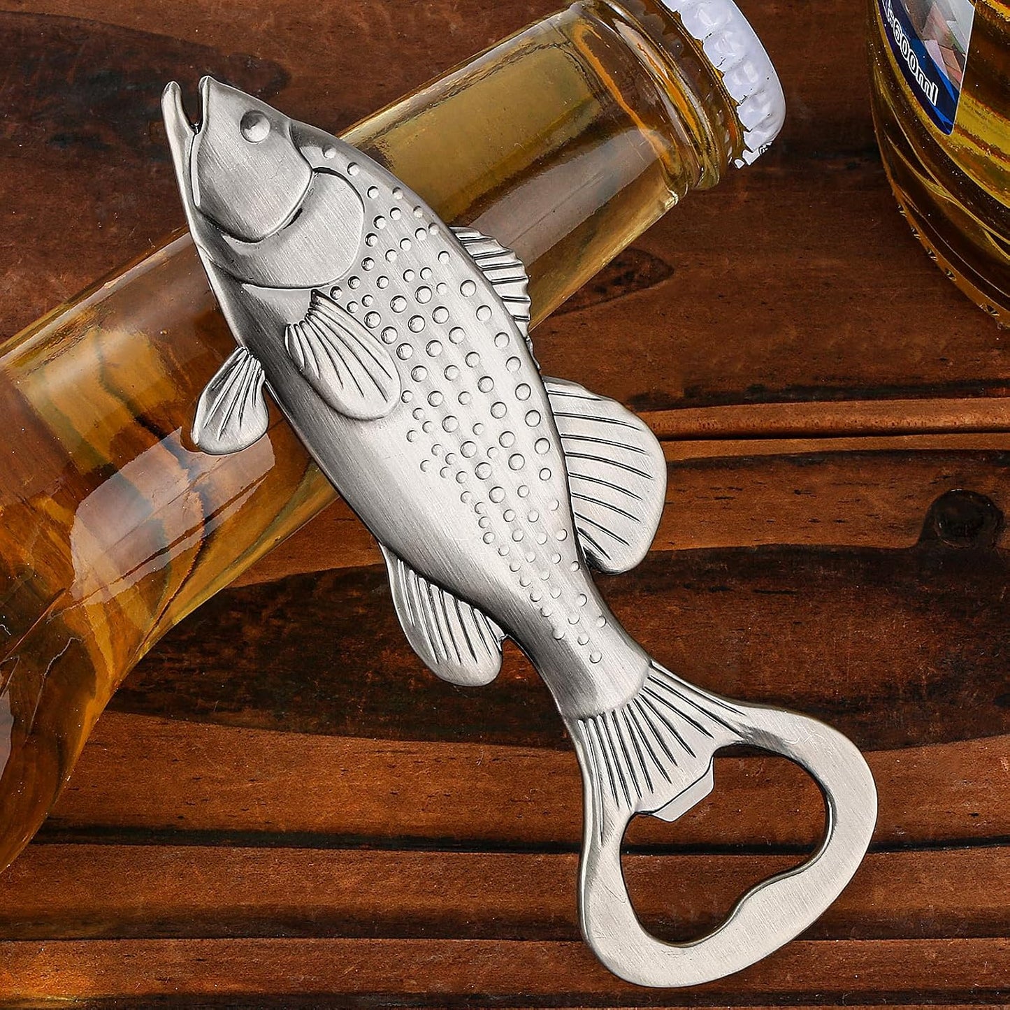 Abridor botella forma lobina regalo pesca