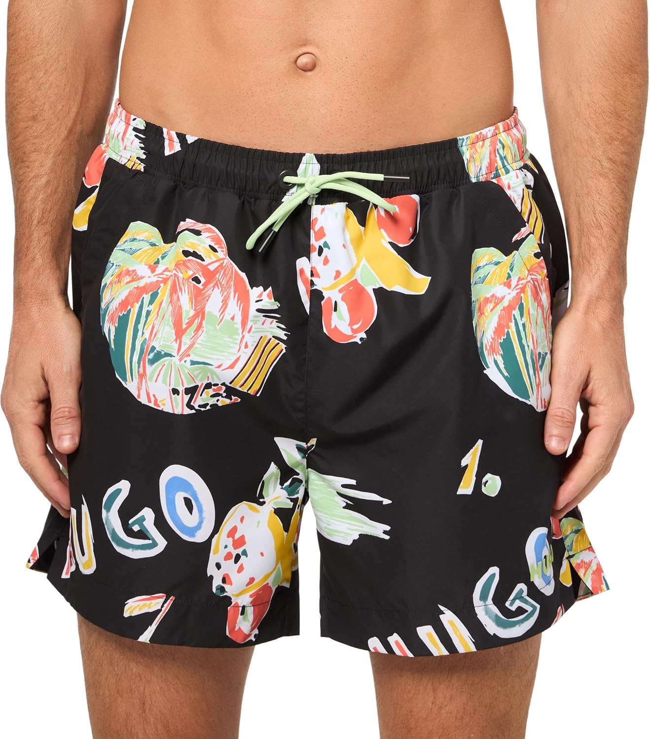 Bañador Hombre Estampado Hojas Tropicales