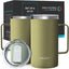 Taza térmica acero inox 20oz set 2 con asa tapa deslizante