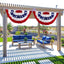 Banderas estadounidenses 3x6ft para porche decoración al aire libre