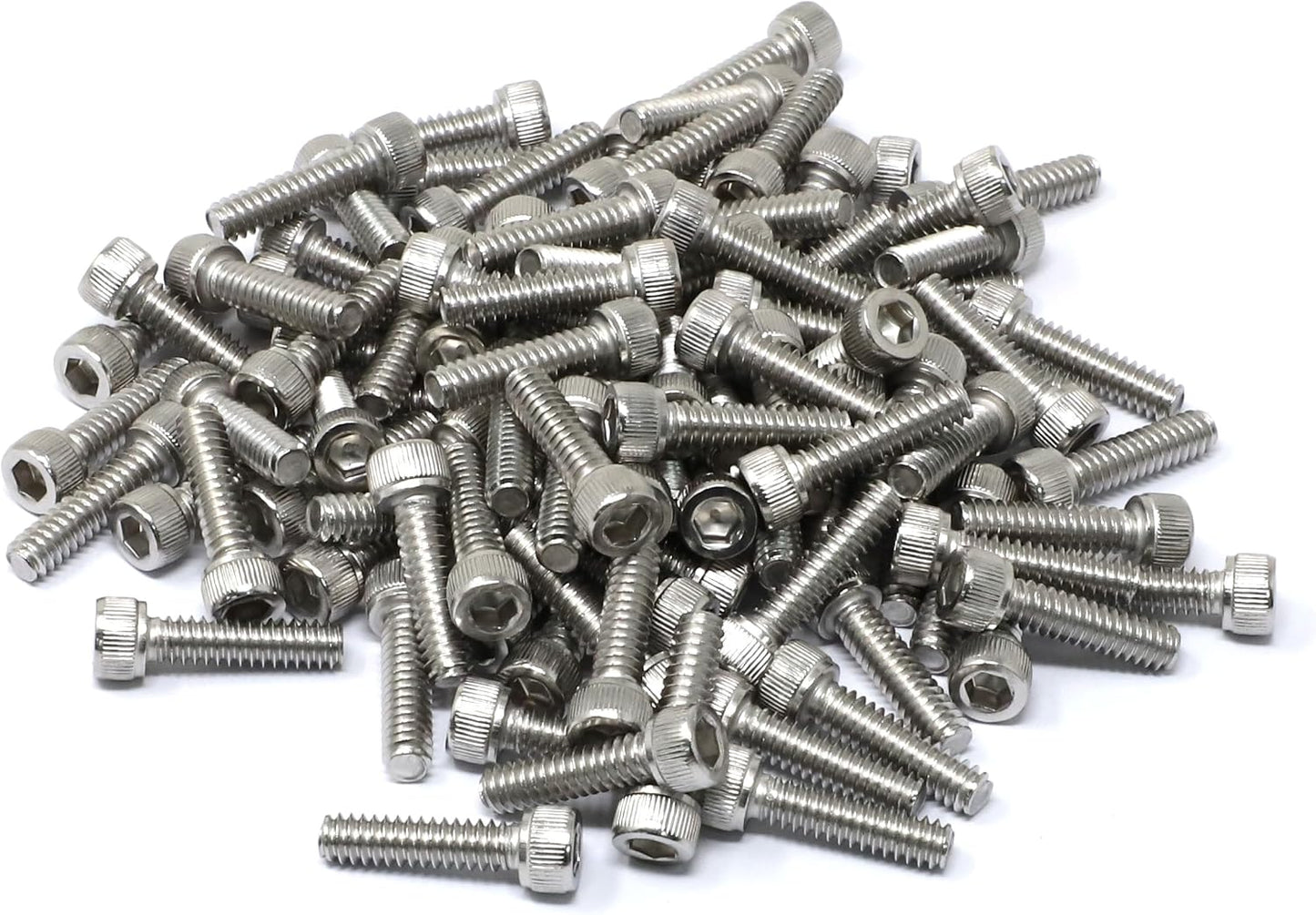 Set 100 pzas casquete hexagonal acero inox 304 #10-24x3/4
