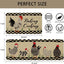 2 Pzas Alfombras Cocina Estilo Granja Pollos Antideslizantes