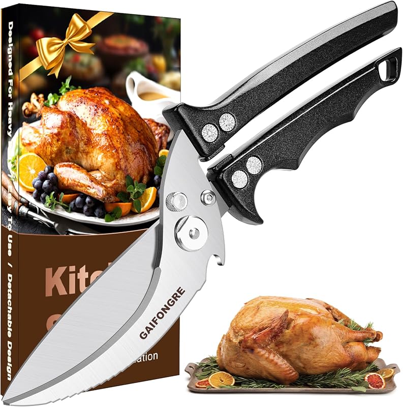 Tijeras para aves de corral y cocina negro