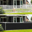 Pantalla privacidad balcón 3x10ft negro UV resistente
