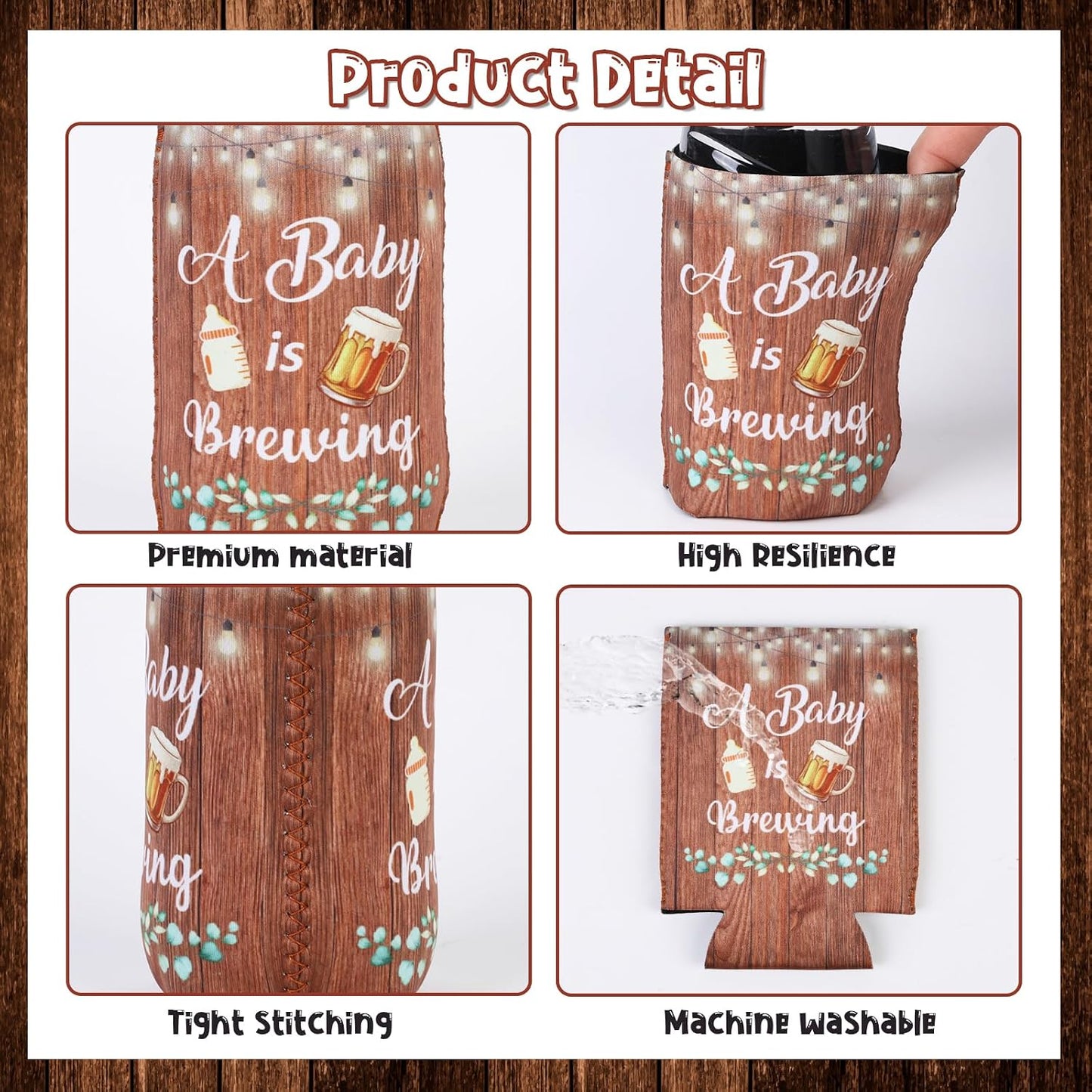 24 Pzas Can Cooler para Baby Shower