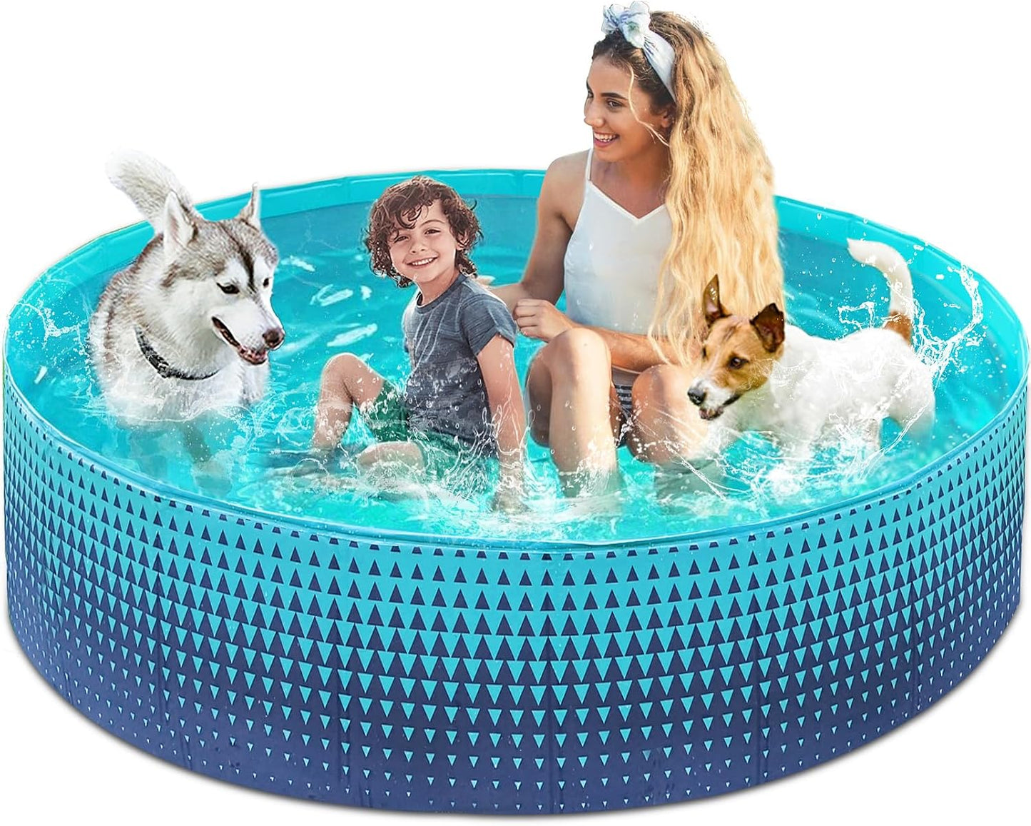 Piscina plegable para perros y bebés 79pulg