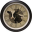 Reloj pared vintage marrón 13pulg