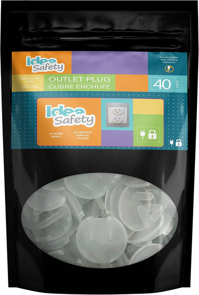 Fundas enchufes transparentes a prueba de bebés set 40 Home Basic