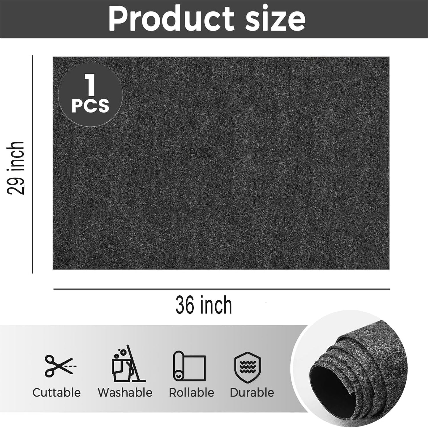 Tapete aceite 29x36" garaje impermeable 1 unidad
