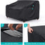 Funda sofá patio resistente 104x40x35" color negro