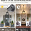 Luz colgante exterior 18.5pulg moderna negra cadena