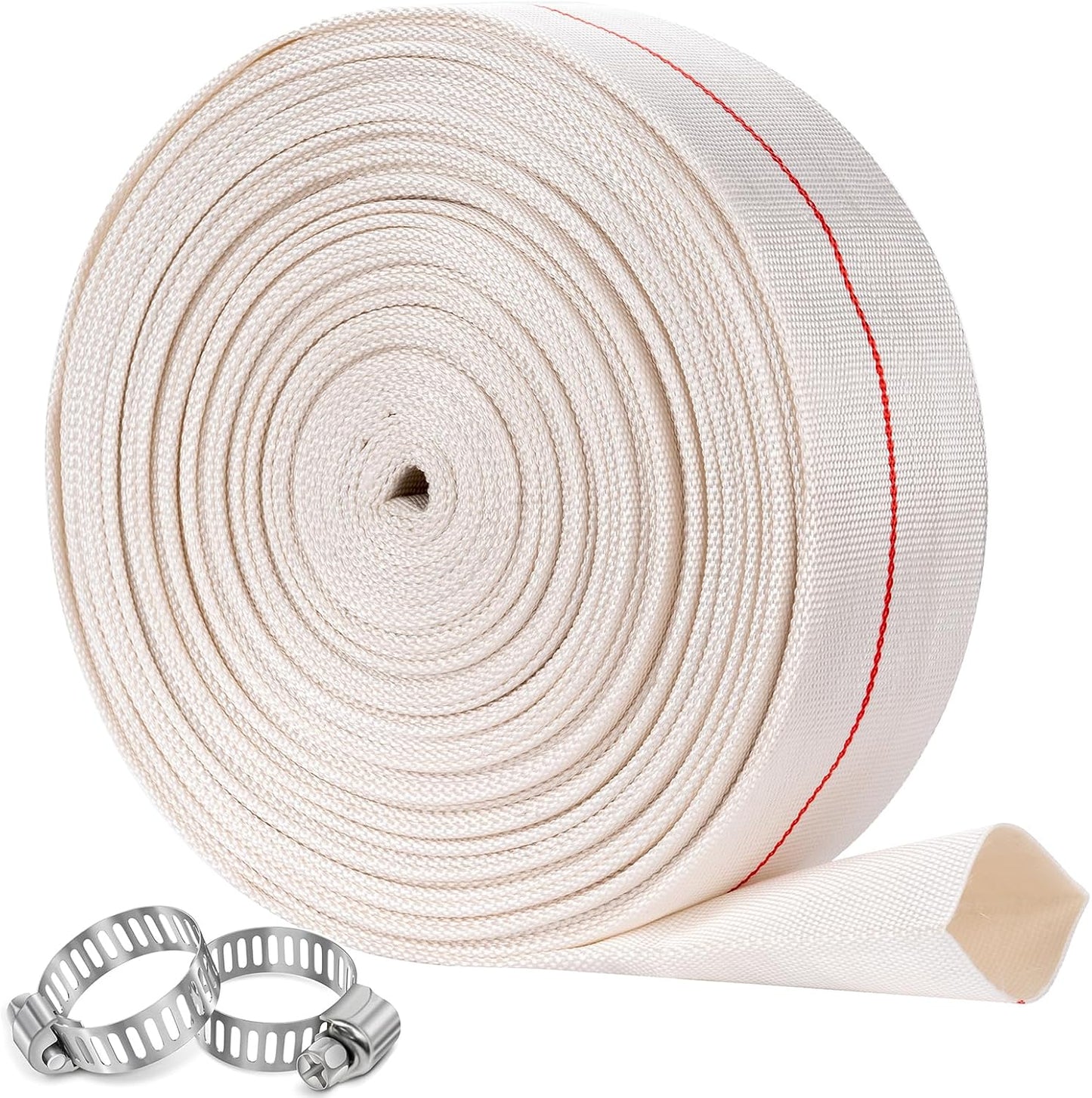 Manguera PVC 2" 100ft para drenaje piscina con grapas