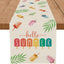 Camino mesa paletas verdes 13x60pulg decoración hogar