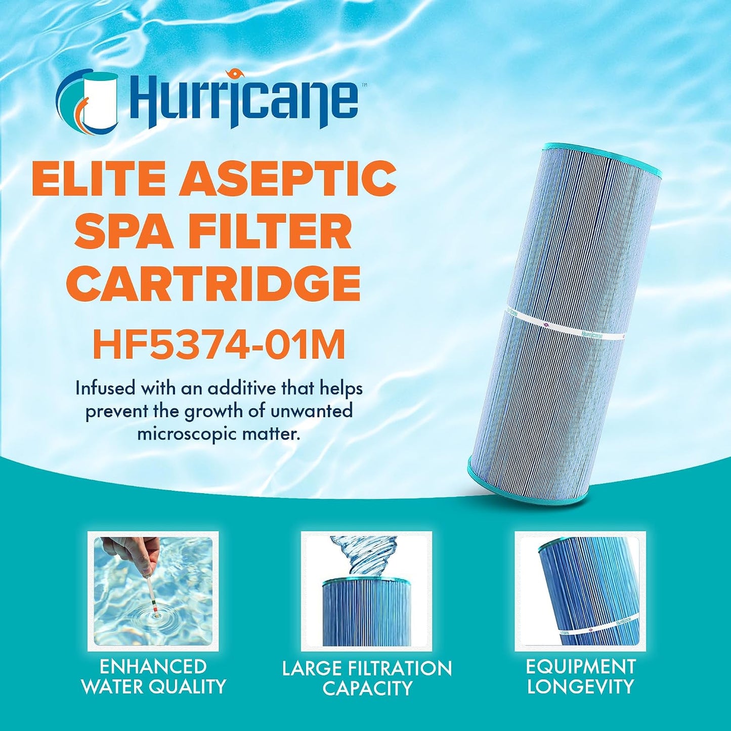 Filtro aséptico spa repuesto HF5374-01M PLBS75