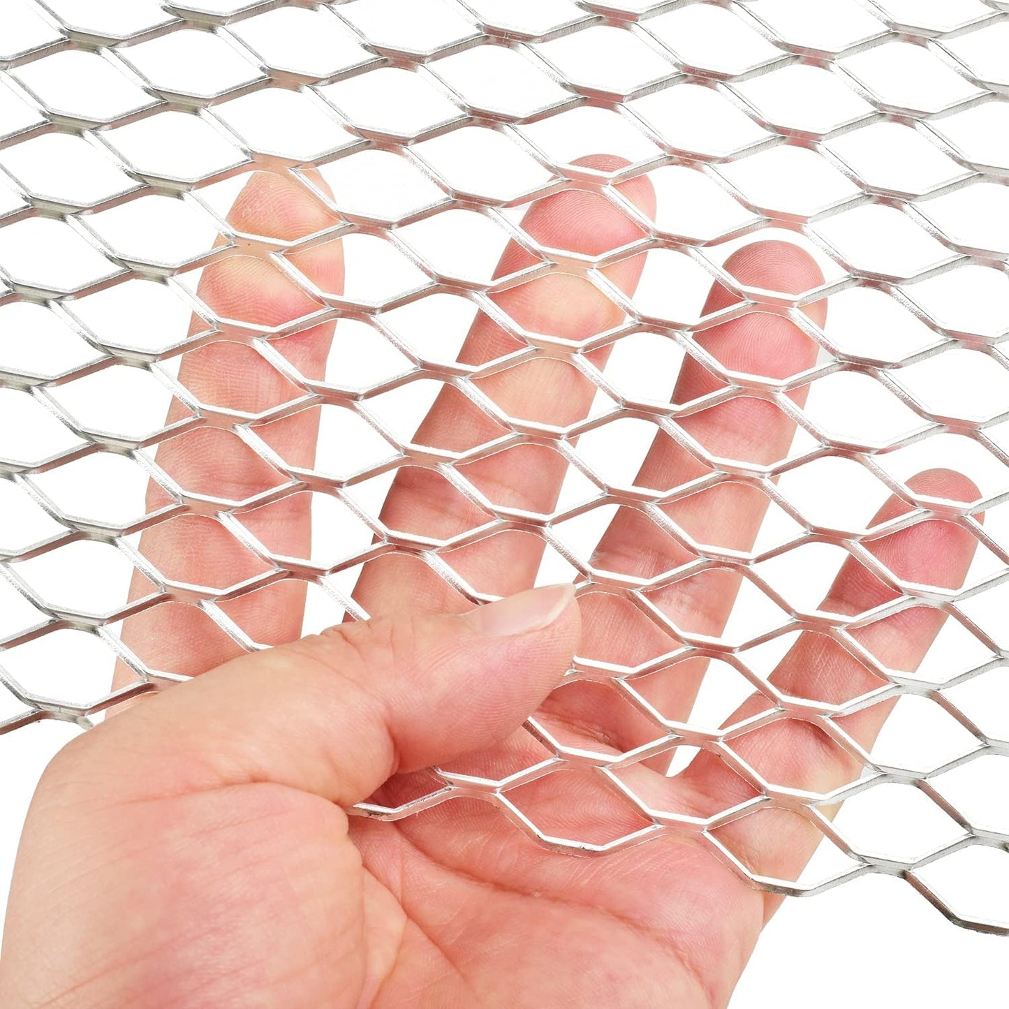 Rejilla de aluminio para auto 40x13" agujero hexagonal
