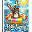 Bandera jardín doble cara 12x18pulg Hello Summer