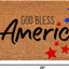 Felpudo God Bless America 17x29"