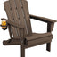 Silla Adirondack plegable HDPE textura madera para patio