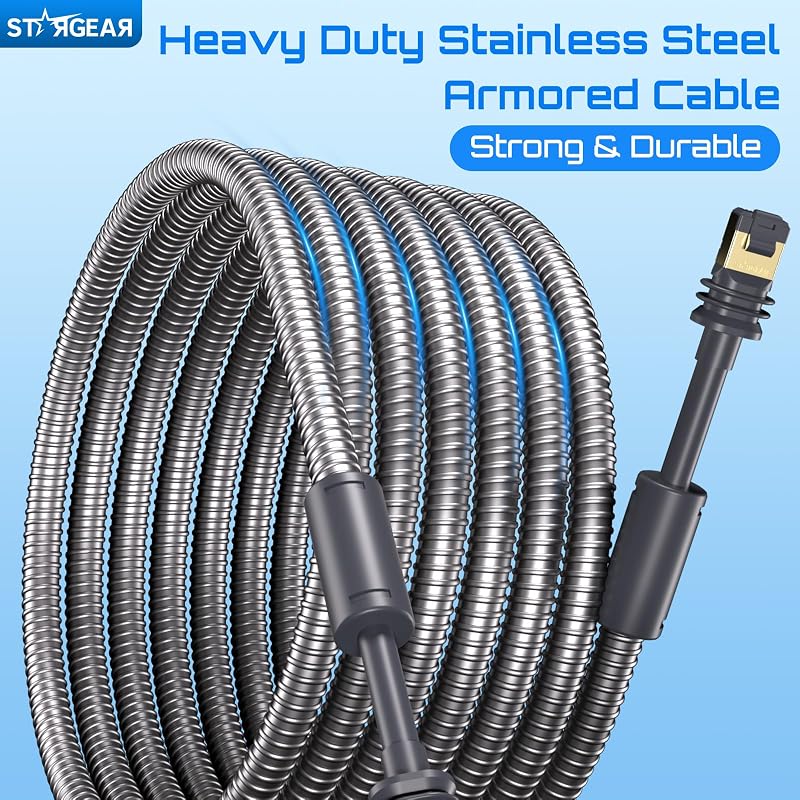 Cable Ethernet Starlink acero inox 82ft comp Standard
