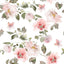 Papel tapiz floral rosa autoadhesivo dormitorio niña