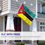 Bandera Mozambique 3x5ft poliéster ojales latón